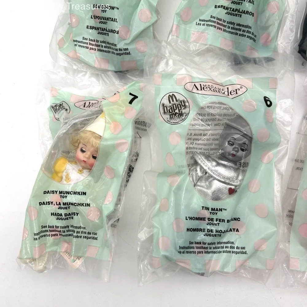 Madame Alexander McDonald's Happy Meal Doll Lot Wizard of Oz 9 Pieces 2007 New